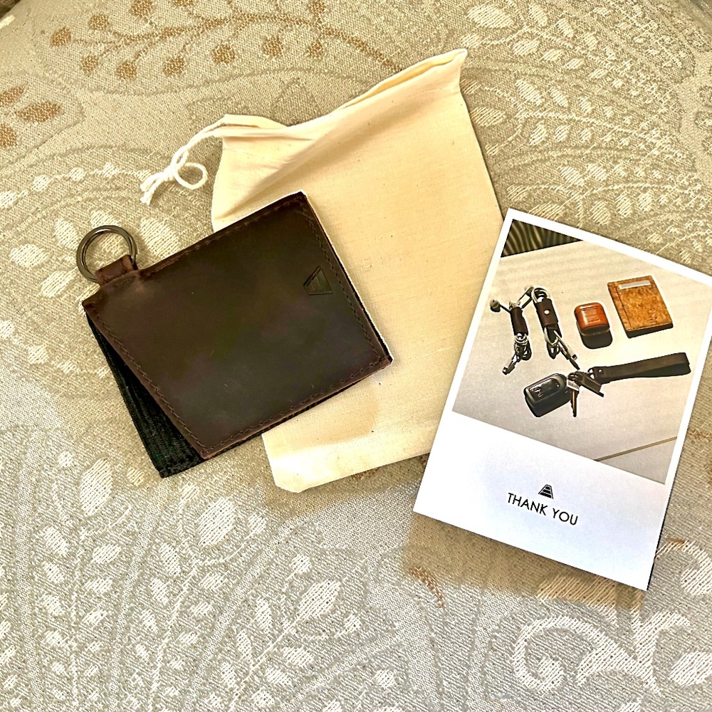 NWT ANDAR The Leo Wallet/Dark Brown